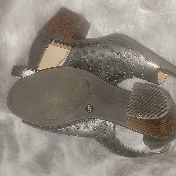 🎁FEELING LUCKY.  🎁🎁 Pewter  Slings with studs.. 2.5 heel.  As pictured - Picture 4 of 8